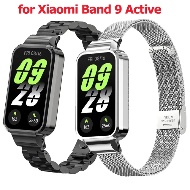 Stainless Steel Strap for Xiaomi Mi Band 9 Active 2