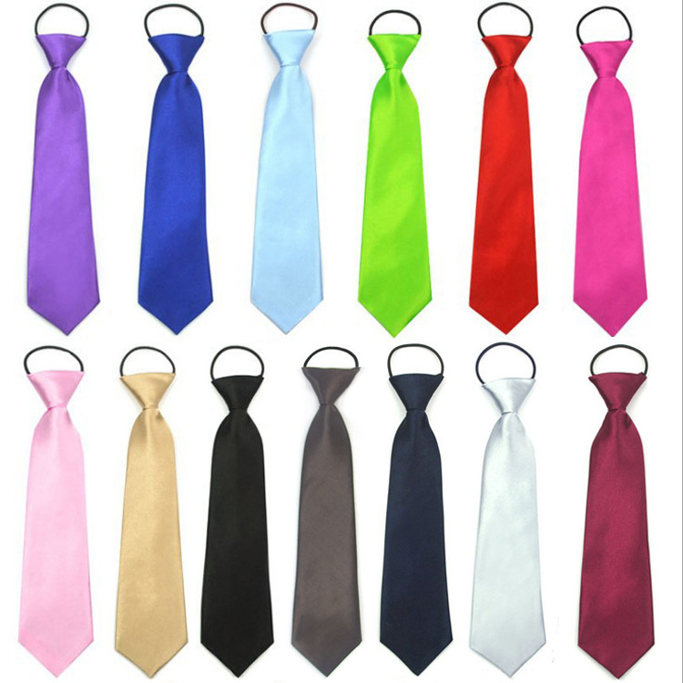 Children's Solid Color tie Rubber Band Elastic Student