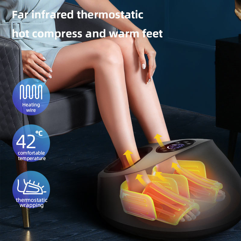 Electric Shiatsu Foot Massage Vibration Air Compression Heating 3