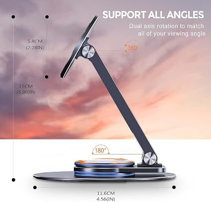 Magnetic Phone Stand for Desk Aluminum iPhone Holder 2