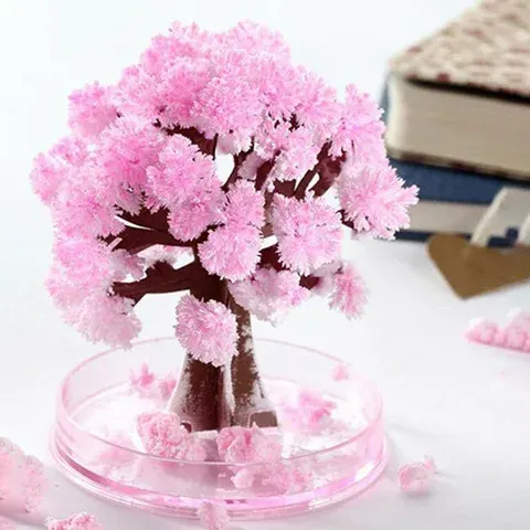 DIY Growing Paper Tree Sakura Crystal Tree Desktop Toy