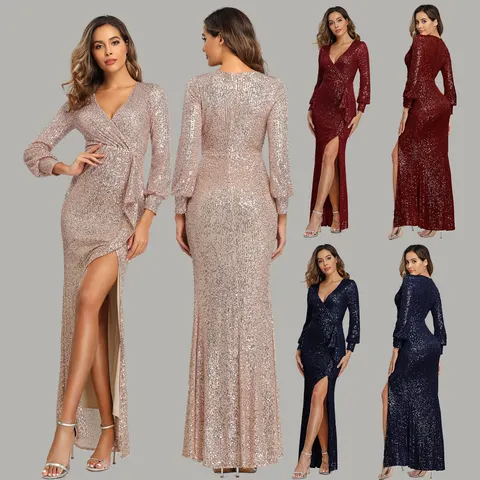 Pailletten-Abendkleid