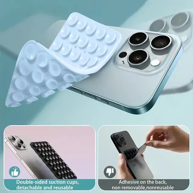 Double-Sided Silicone Suction Phone Holder 2