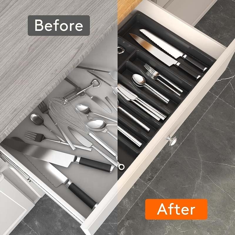 Expandable Drawer Cutlery Organizer Tray 4