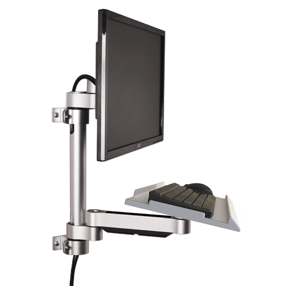 Ergonomischer Monitorarm aus Aluminium 360° 4