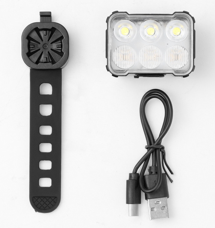 USB-C Rechargeable 6-LED Bike Light Set Waterproof Bicycle 2