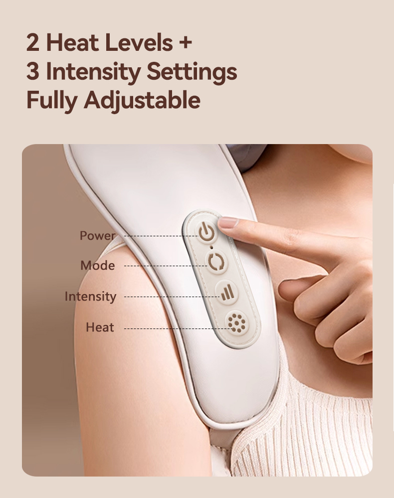 Wireless Shiatsu Neck Massager with Heat 3