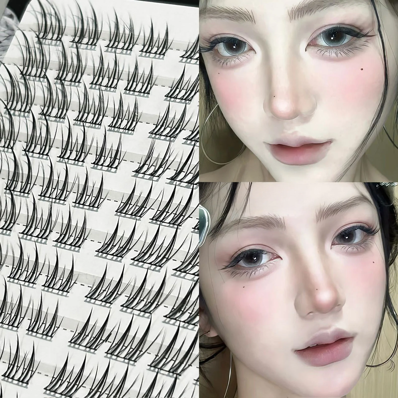 Fluffy Y2K Segmented Cluster Lashes 2