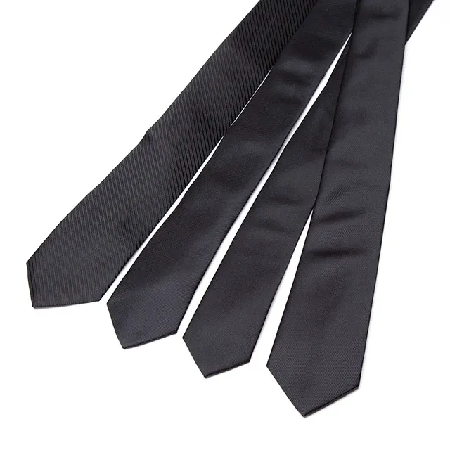 Neue Herren-Krawatte 8 cm 7 6 Klassisch Schwarz 4