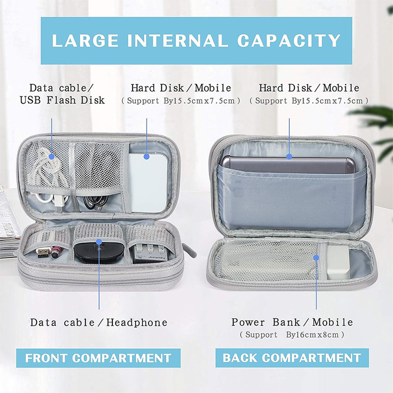 Portable Electronics Cable Organizer Bag 4