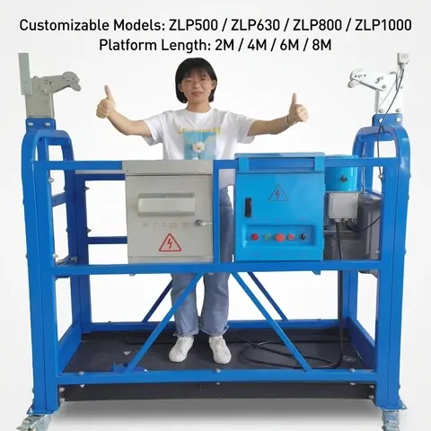 Motorisierte Fassadenplattform 630 kg