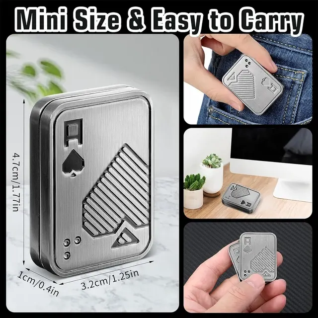 Micro Fingertip Gyroscope Push Card Toy 4
