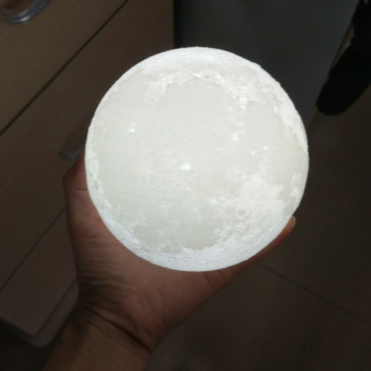 3D Moon Lamp LED Night Light Dimmable Rechargeable 4