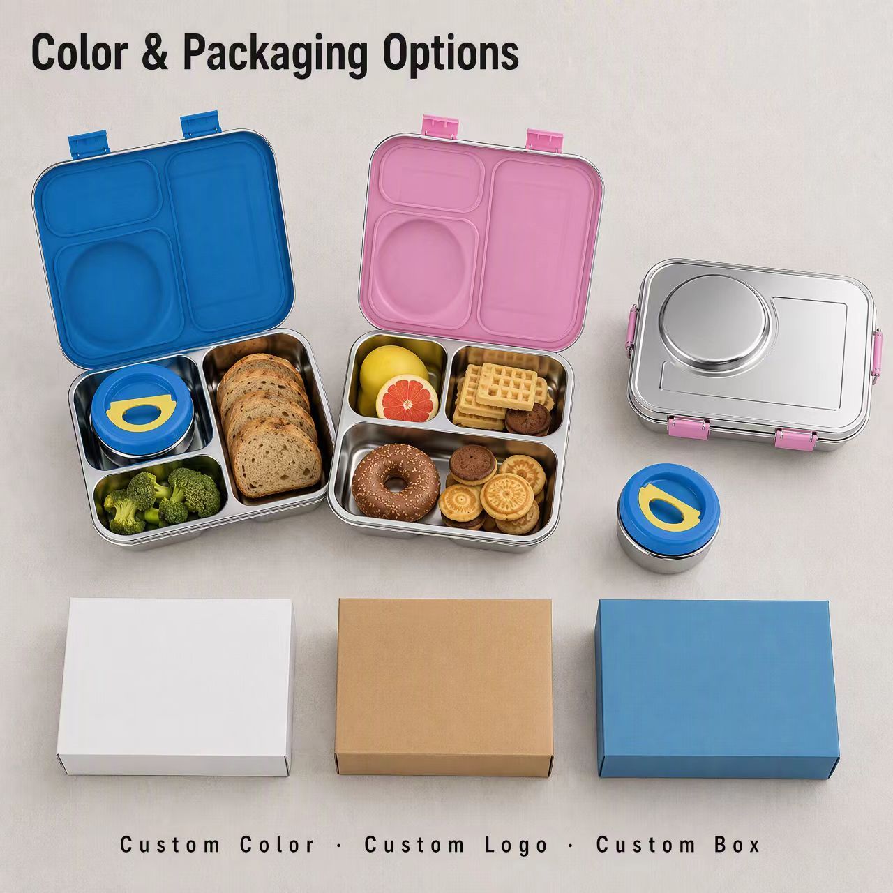 304 Stainless Steel Bento Lunch Box 4