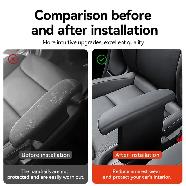 Silicone Armrest Cover for Tesla Model Y 4