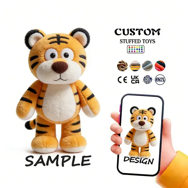 Embroidered Tiger Plush 1