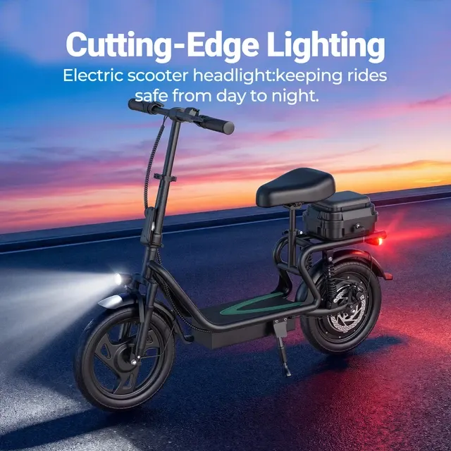Electric Scooter With Seat 3