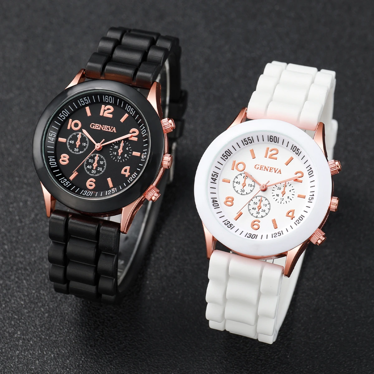 4 Teile Satz Mode Paare Uhren Silikon Band 4