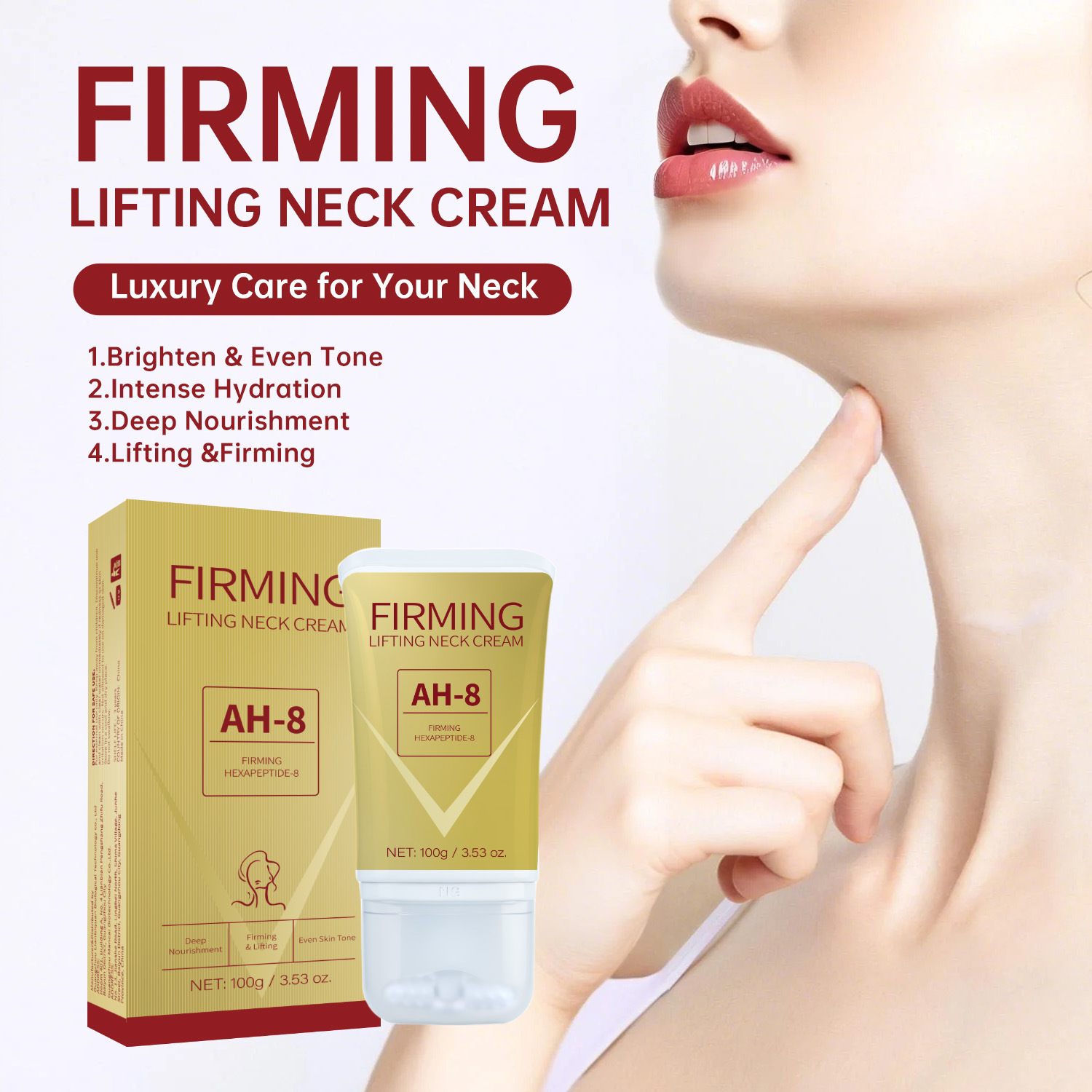 Neck Firming Roller Cream Lifts Dilutes Lines Deeply