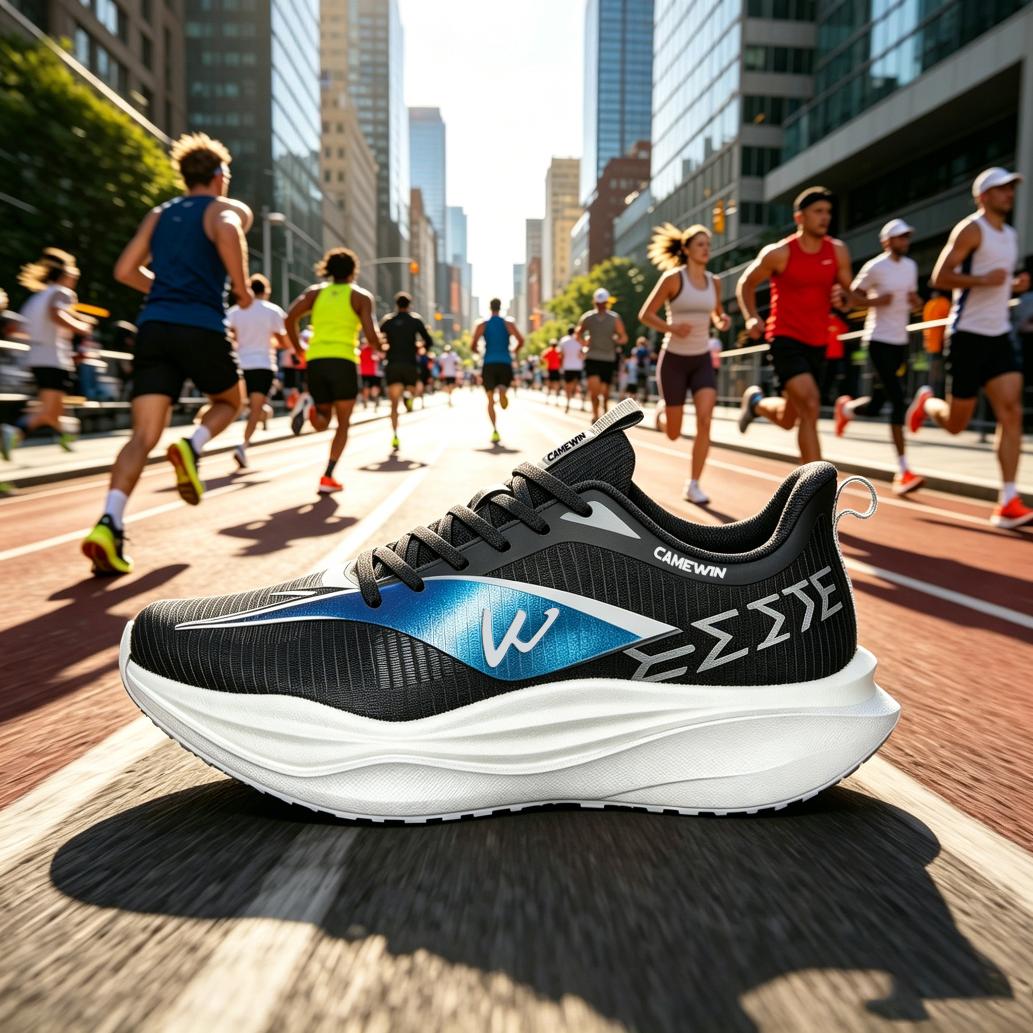 Chunky Running Sneakers with Soft EVA Sole 2