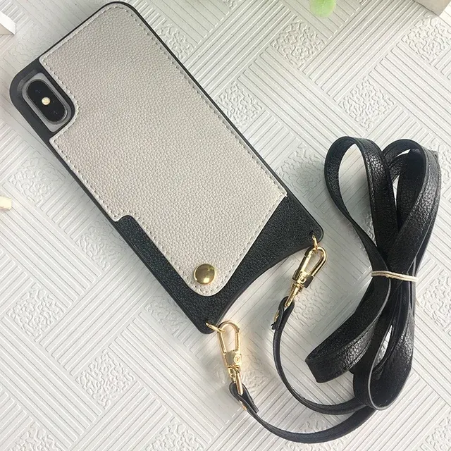 Crossbody-Handyhülle aus Leder mit Trageriemen 4