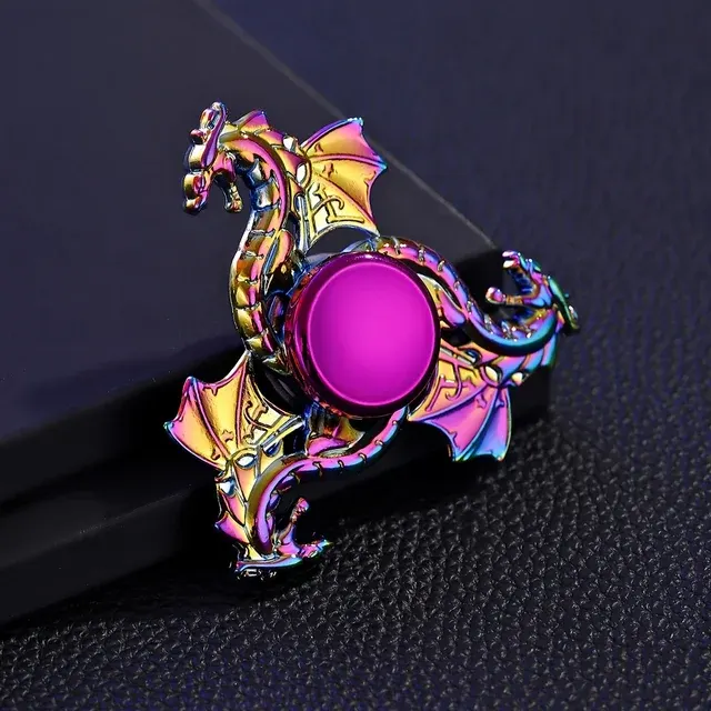 Metal Finger Spinner with Dragon Design 2