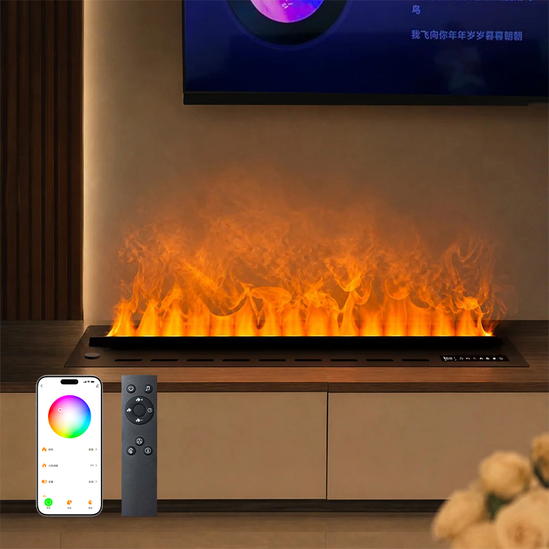 3D Water Vapor Intelligent Fogging Led Fireplace for