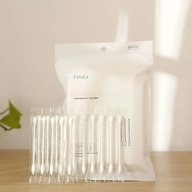 Individually Wrapped Cotton Swabs, 100 Pieces 2