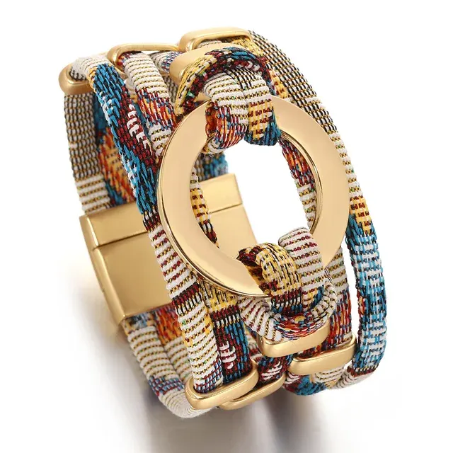 Vintage Woven Leather Wrap Bracelet 2