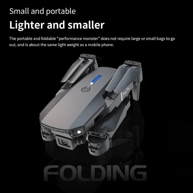 NEU E88pro Professionelle RC-Mini-Drohne Ohne Kamera Weitwinkelkamera Faltbarer 4