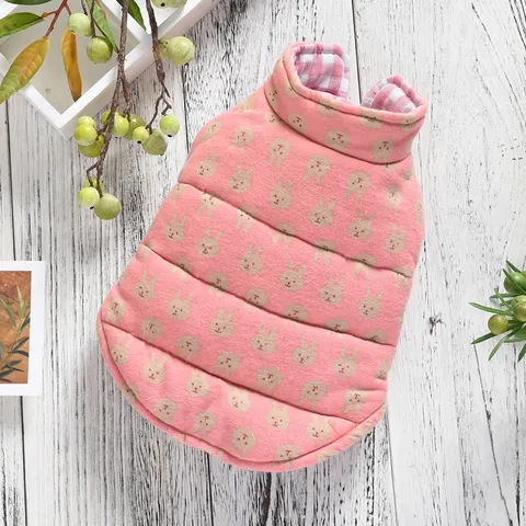 Dog Clothes Wear Warm Cotton Coat On Both