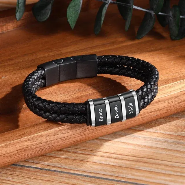 Personalized Leather Bracelet 2