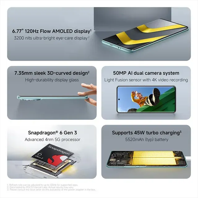 POCO M8 5G NFC Snapdragon® 6 Gen 3 4