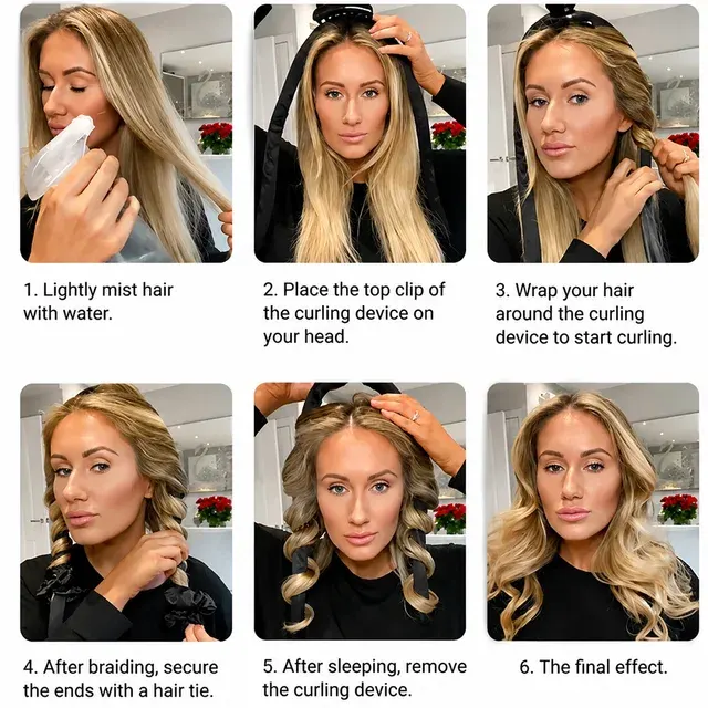 Heatless Curling Set 4