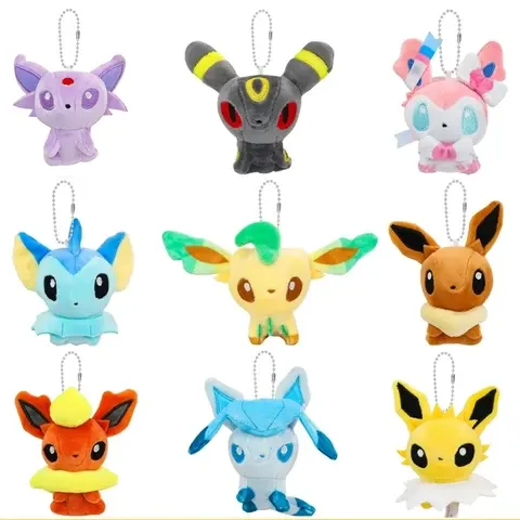 Eevee Plush Keychain Collectible Set