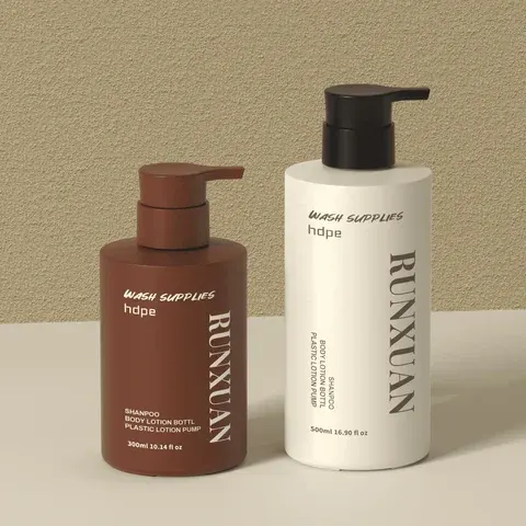 Arrival Round Shape Plastic HDPE 300ml Body Lotion
