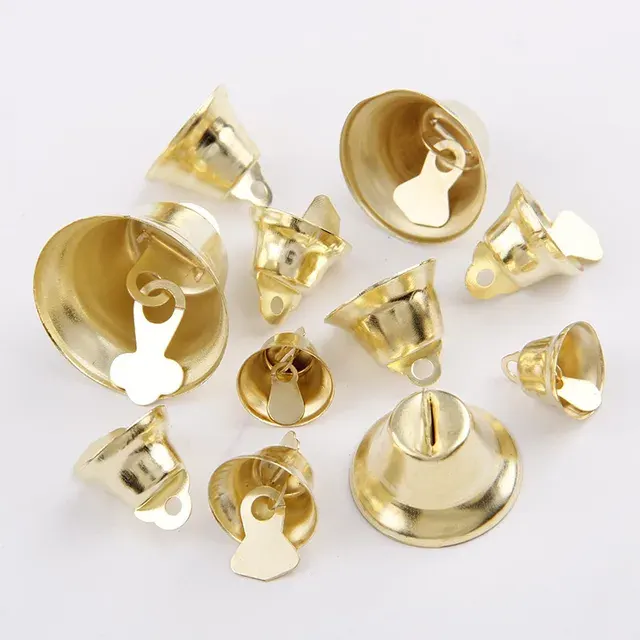 Gold Iron Bell Charms, 12–26 mm 3