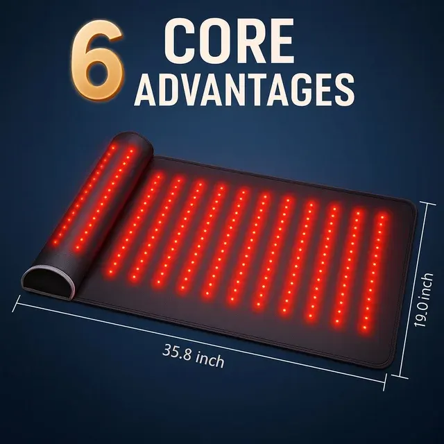 Rot Licht Therapie Matte Fern Infrarot Heizung Pad 4
