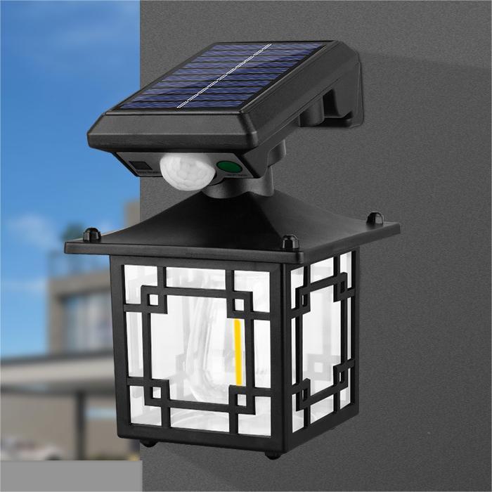 Outdoor Solar LED Wall Light 6000K Motion Sensor