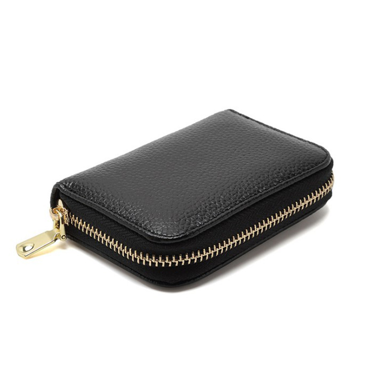 Accordion Cowhide Leather Card Holder 3