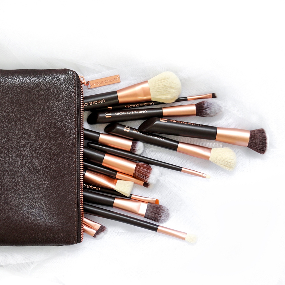 Professionelles Puder-Pinselset 15-teilig 2