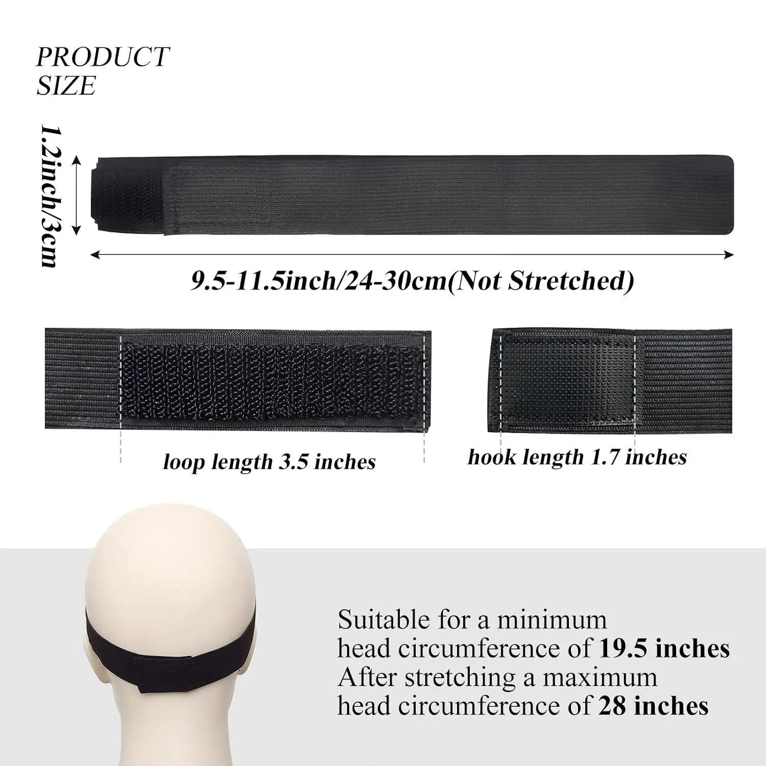 Adjustable Lace Wig Tape with Velcro 3