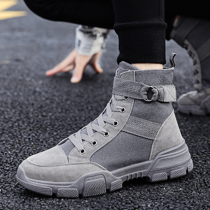 Canvas-Arbeitsstiefel mit hohem Schaft für Herren