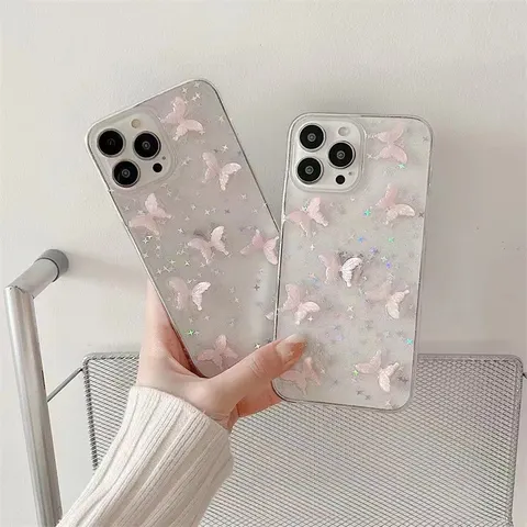 Ins Style Butterfly Sequins XINGX Phone Case