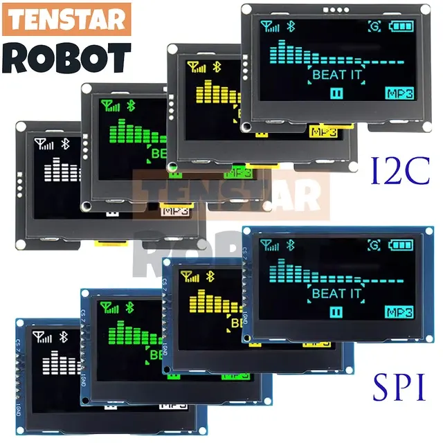 2.42 Inch OLED I2C SPI Display 128x64 2