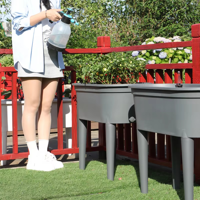 Tall Outdoor Plastic Planter Stand Raised Bed 3