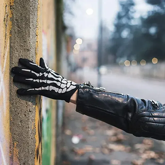 Skeleton Costume Gloves 4