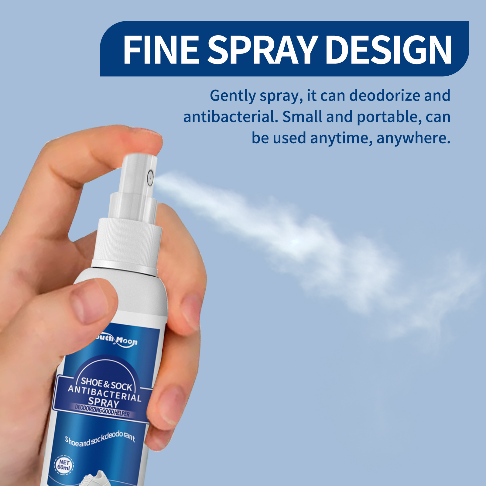 South Moon Shoe And Sock Deodorizing Spray Cleaner