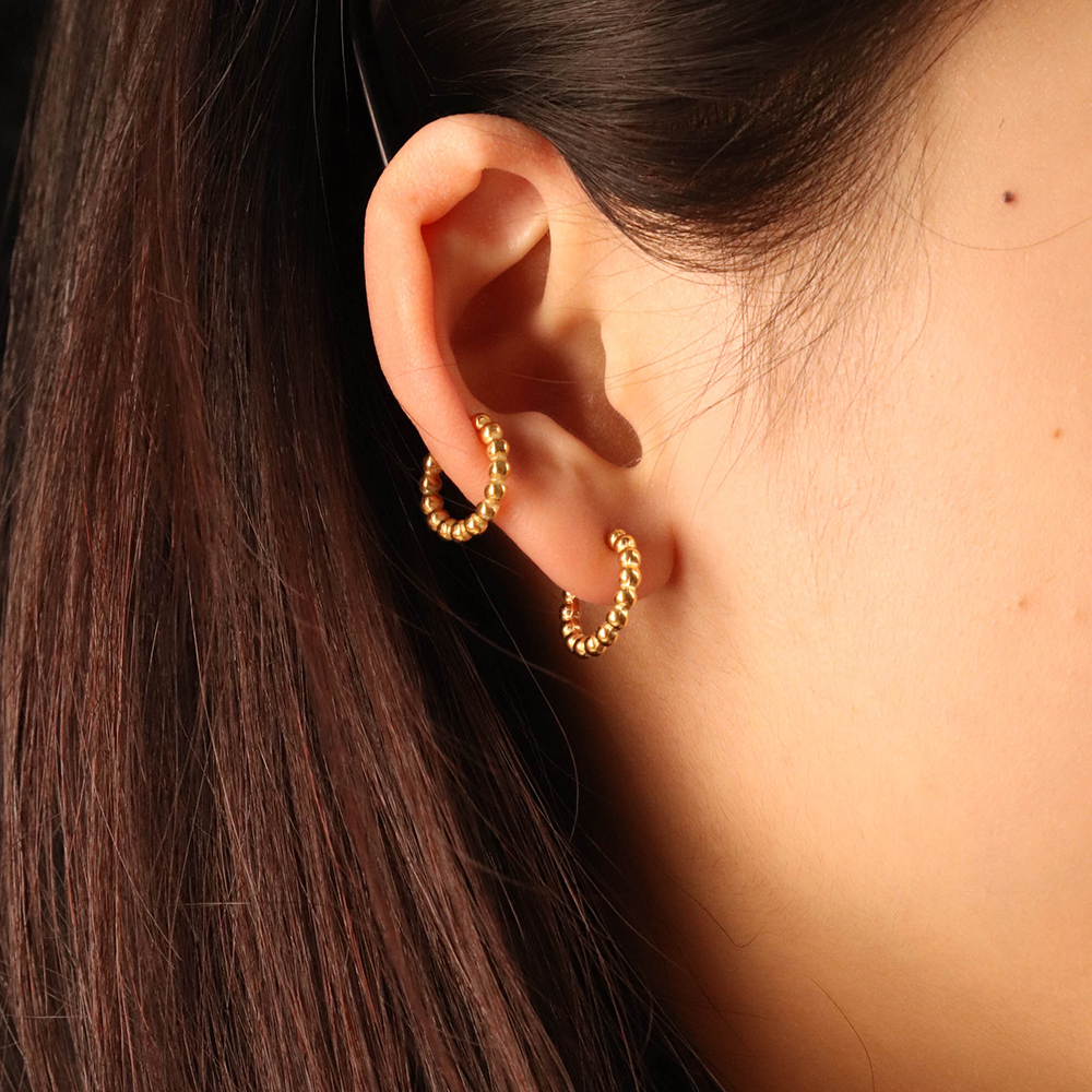 Gold Plated Steel Ear Cuff for Women 2