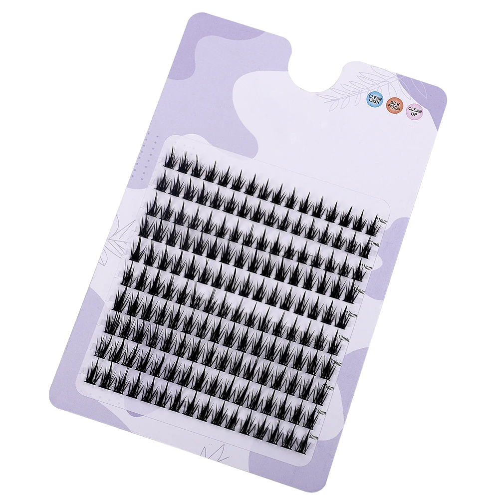 160 Reihen Cluster-Wimpern Künstliche Nerz-Wimpern Cluster Natürliche Wimpernverlängerung 3